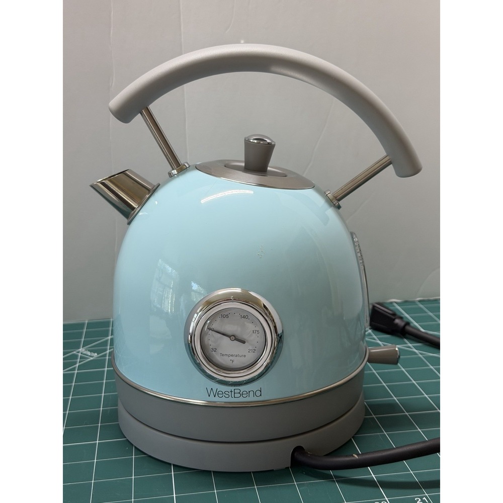 West‎ Bend Electric Kettle Retro-Styled Stainless Steel 1500 Watts